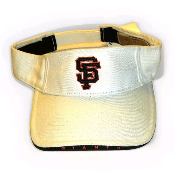 San Francisco Giants Mens Adult White Visor Hat Cap New Tags Mlb - Picture 1 of 3